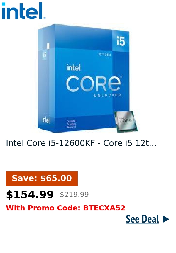 Intel Core i5-12600KF - Core i5 12t...