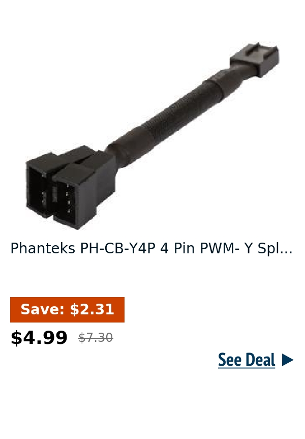 Phanteks PH-CB-Y4P 4 Pin PWM- Y Spl...