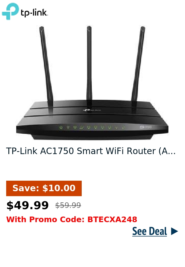 TP-Link AC1750 Smart WiFi Router (A...