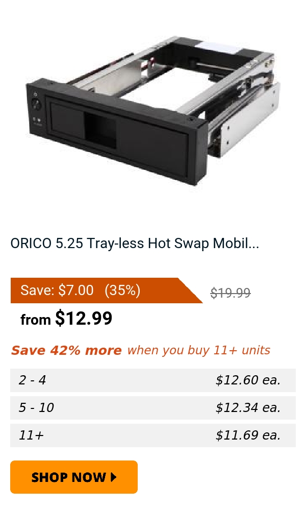 ORICO 5.25 Tray-less Hot Swap Mobil...