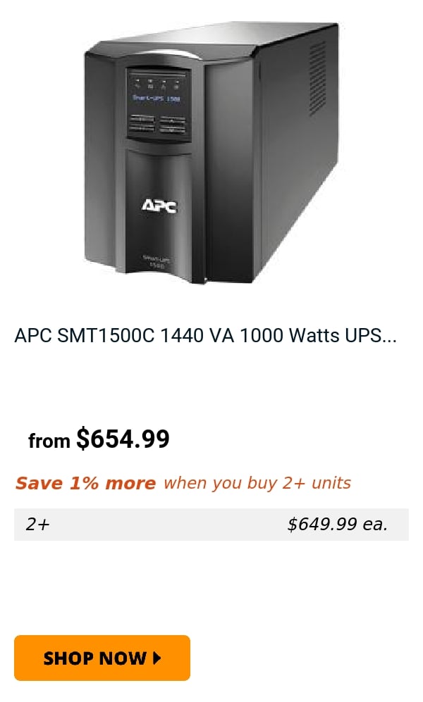 APC SMT1500C 1440 VA 1000 Watts UPS...