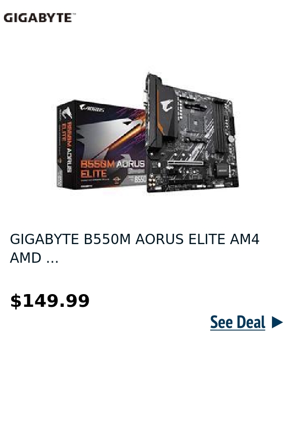 GIGABYTE B550M AORUS ELITE AM4 AMD ...