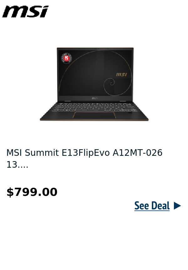 MSI Summit E13FlipEvo A12MT-026 13....