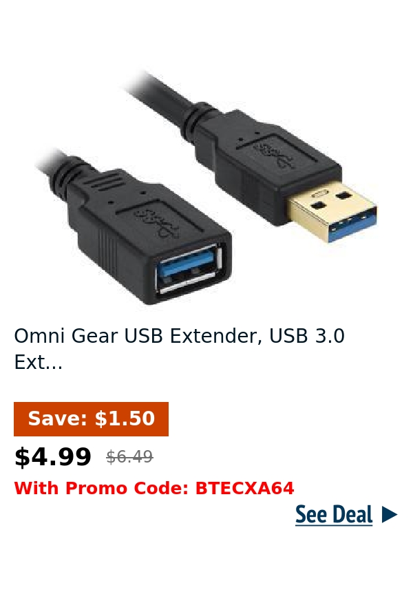 Omni Gear USB Extender, USB 3.0 Ext...