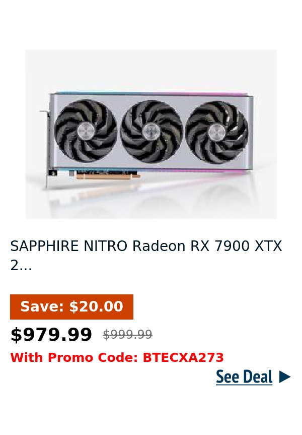 SAPPHIRE NITRO Radeon RX 7900 XTX 2...