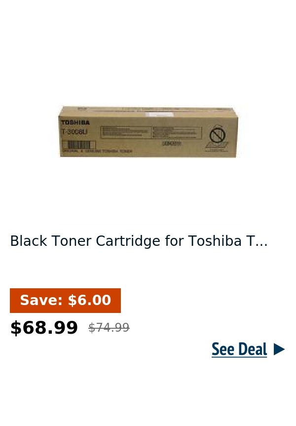 Black Toner Cartridge for Toshiba T...