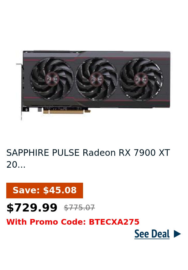 SAPPHIRE PULSE Radeon RX 7900 XT 20...