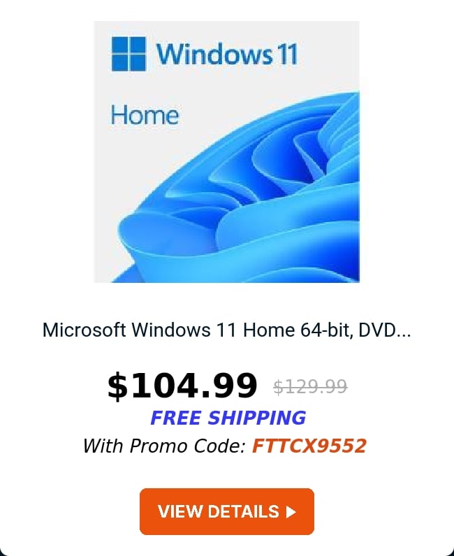 Microsoft Windows 11 Home 64-bit, DVD...