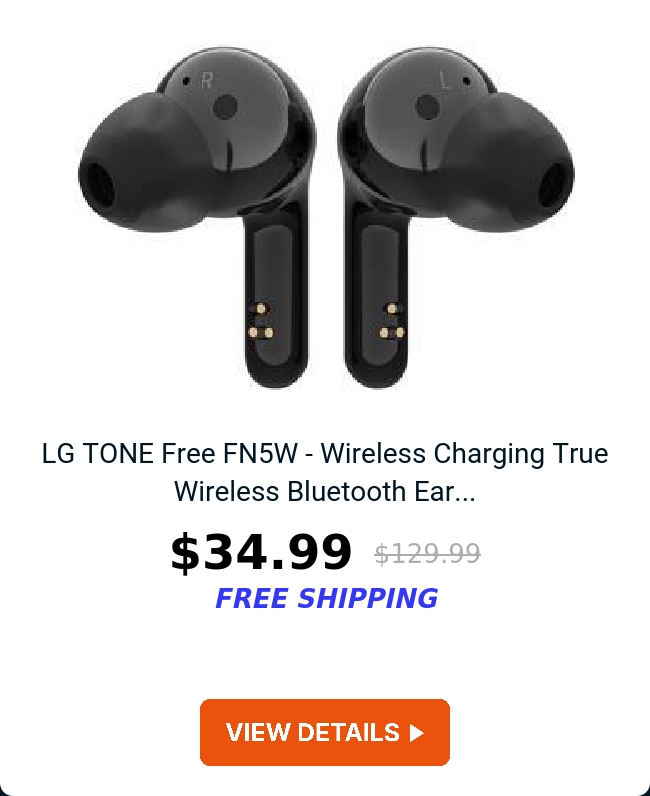 LG TONE Free FN5W - Wireless Charging True Wireless Bluetooth Ear...