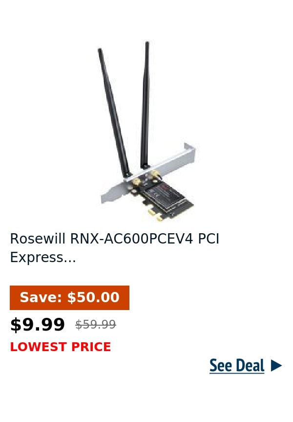 Rosewill RNX-AC600PCEV4 PCI Express...