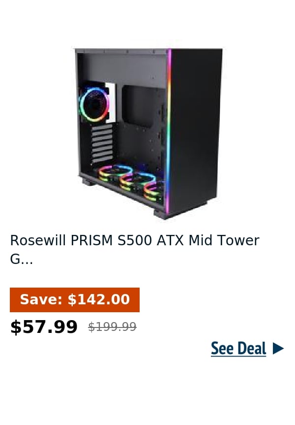 Rosewill PRISM S500 ATX Mid Tower G...