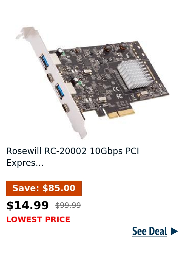 Rosewill RC-20002 10Gbps PCI Expres...