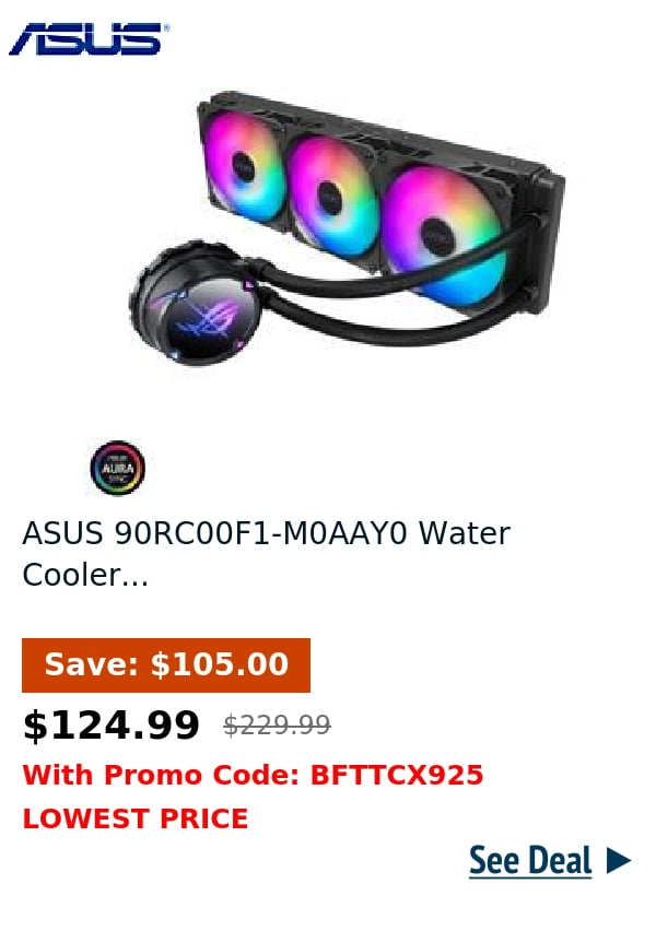 ASUS 90RC00F1-M0AAY0 Water Cooler...