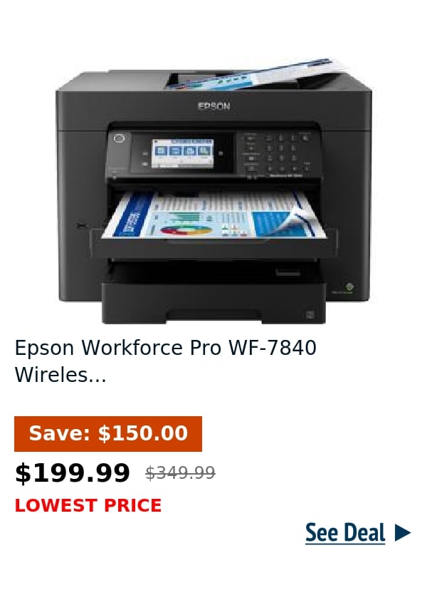 Epson Workforce Pro WF-7840 Wireles...