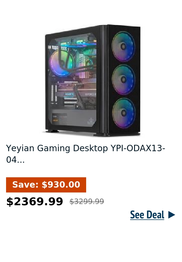 Yeyian Gaming Desktop YPI-ODAX13-04...