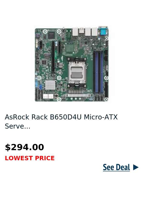 AsRock Rack B650D4U Micro-ATX Serve...