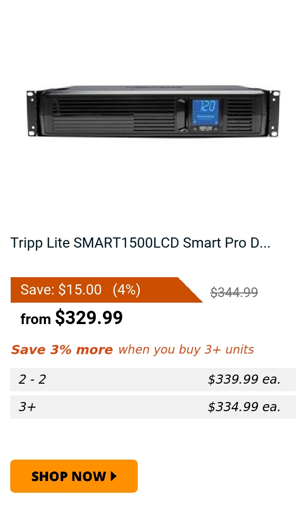 Tripp Lite SMART1500LCD Smart Pro D...