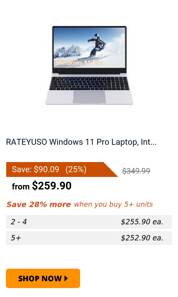 RATEYUSO Windows 11 Pro Laptop, Int...