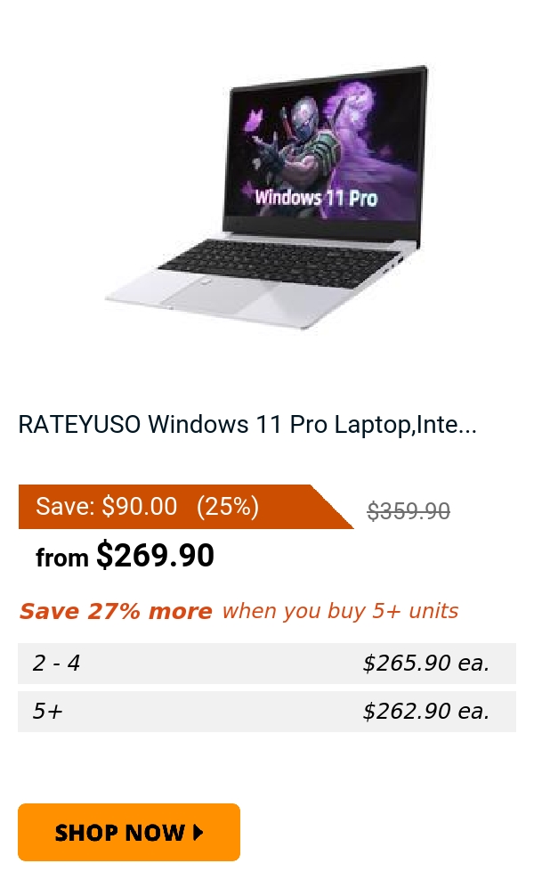 RATEYUSO Windows 11 Pro Laptop,Inte...