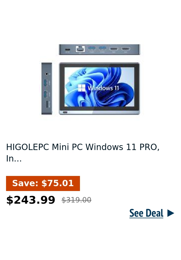 HIGOLEPC Mini PC Windows 11 PRO, In...