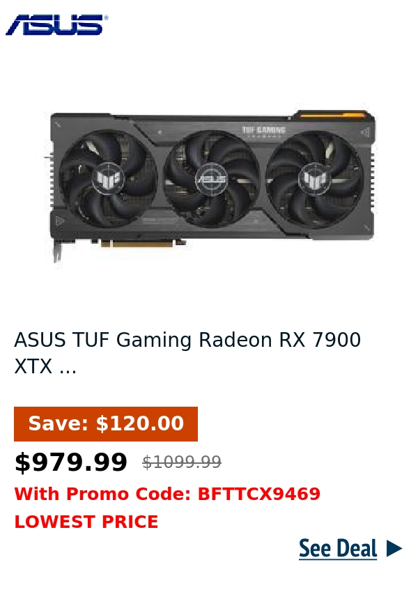 ASUS TUF Gaming Radeon RX 7900 XTX ...