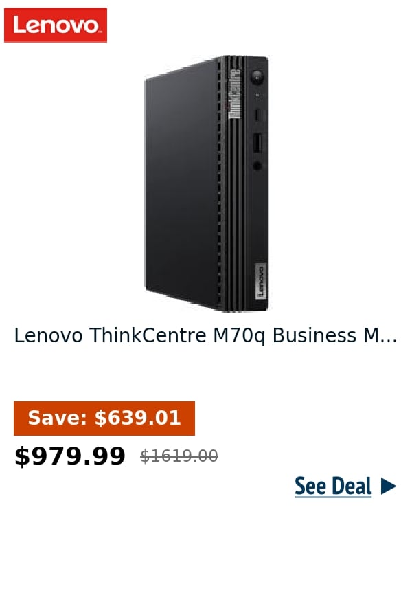 Lenovo ThinkCentre M70q Business M...