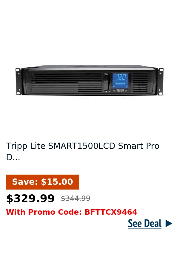 Tripp Lite SMART1500LCD Smart Pro D...