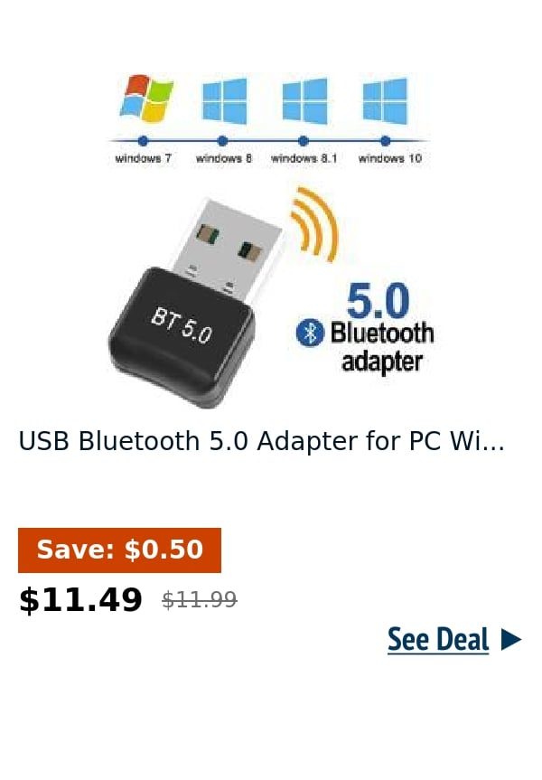 USB Bluetooth 5.0 Adapter for PC Wi...