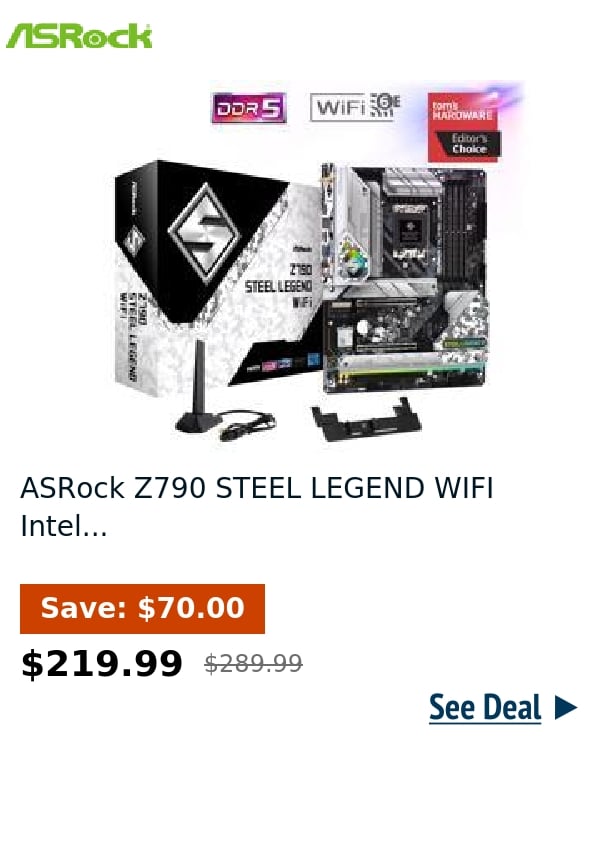 ASRock Z790 STEEL LEGEND WIFI Intel...