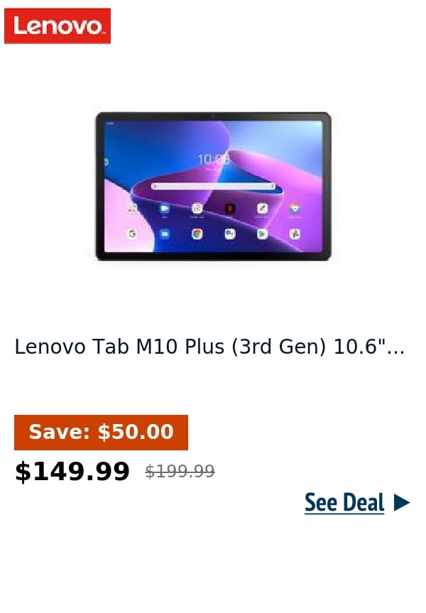 Lenovo Tab M10 Plus (3rd Gen) 10.6