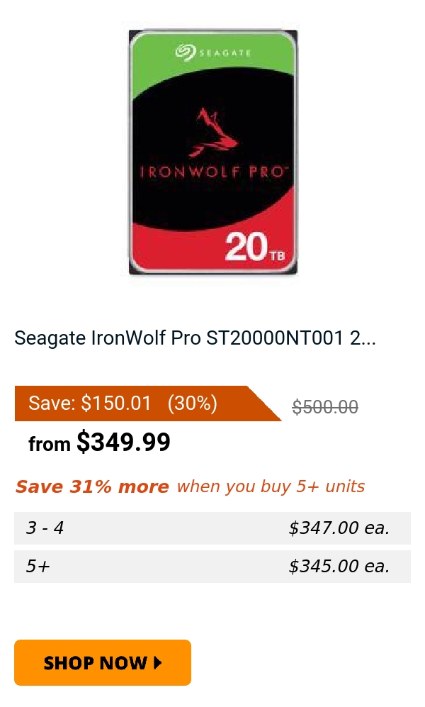 Seagate IronWolf Pro ST20000NT001 2...