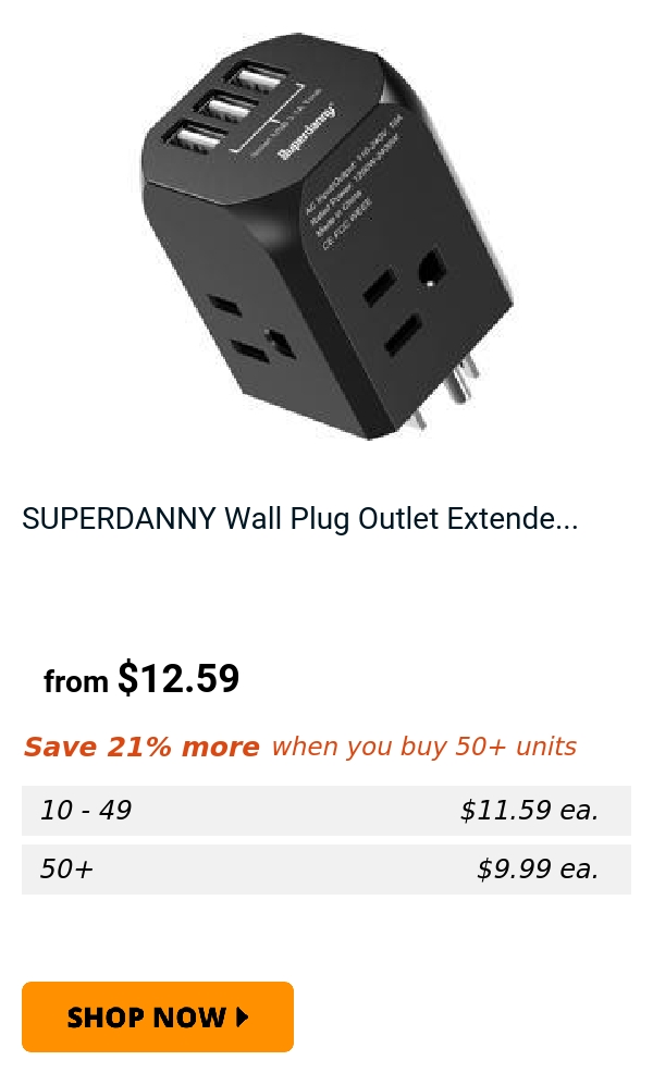 SUPERDANNY Wall Plug Outlet Extende...