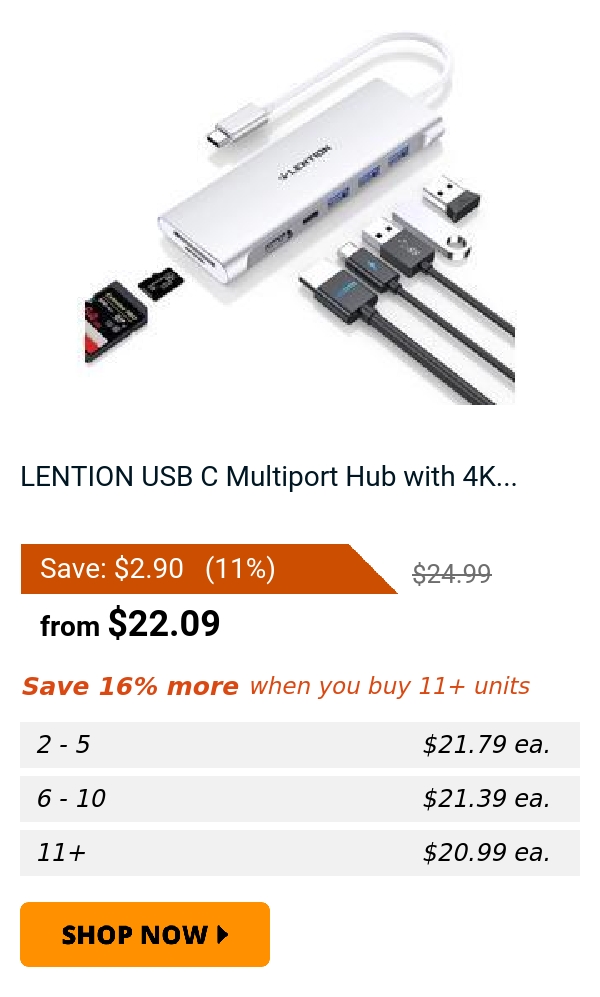 LENTION USB C Multiport Hub with 4K...