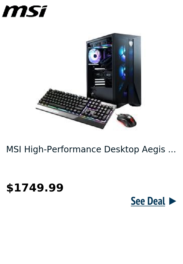 MSI High-Performance Desktop Aegis ...