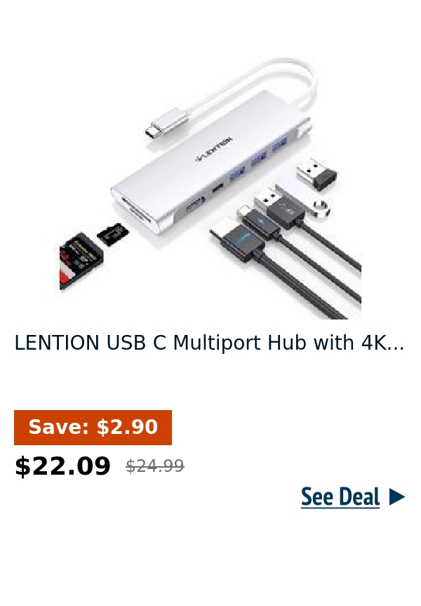 LENTION USB C Multiport Hub with 4K...