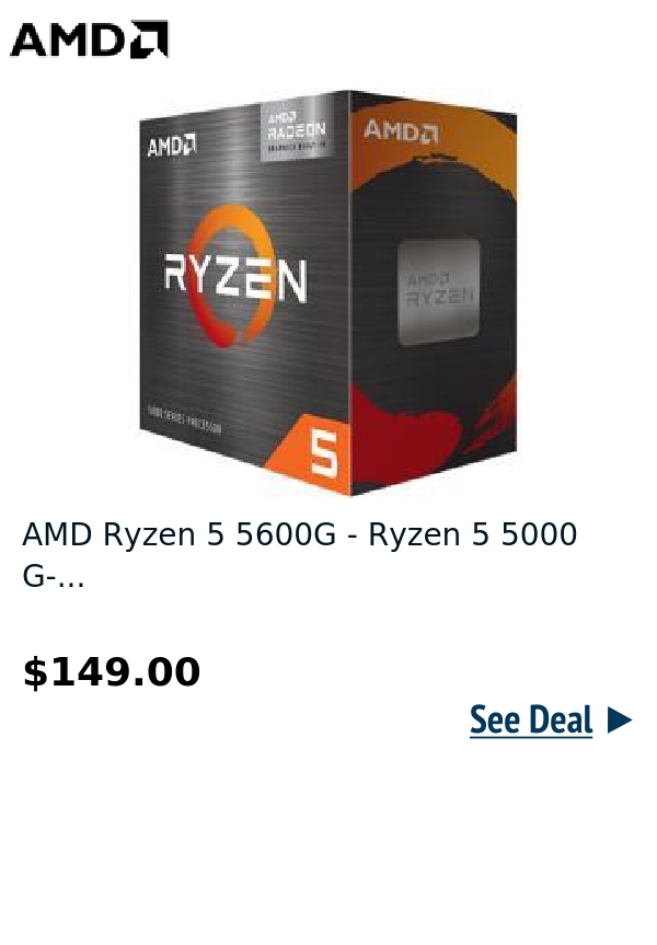 AMD Ryzen 5 5600G - Ryzen 5 5000 G-...