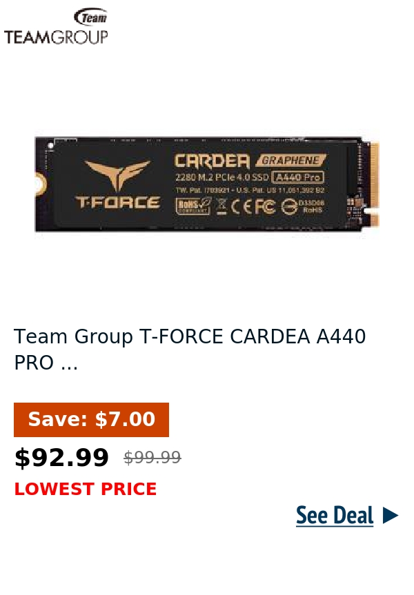 Team Group T-FORCE CARDEA A440 PRO ...