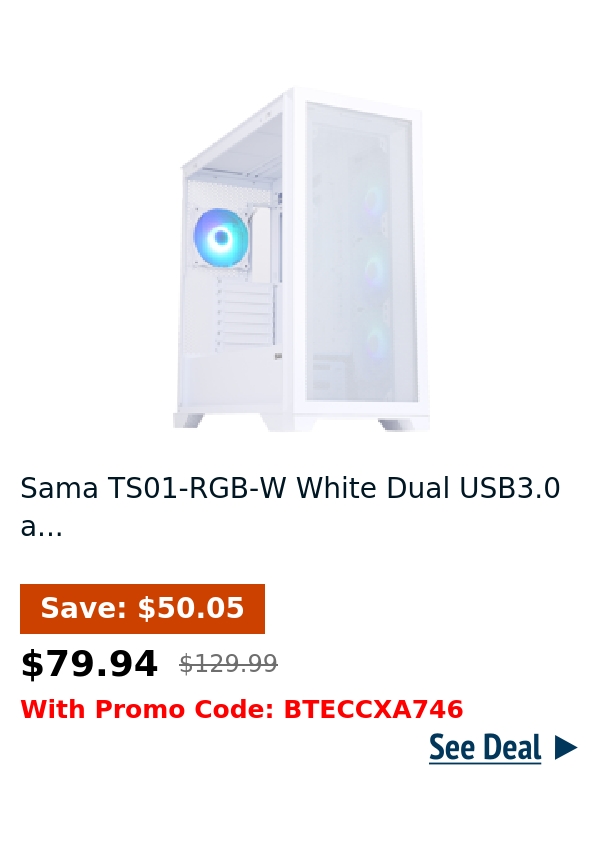 Sama TS01-RGB-W White Dual USB3.0 a...