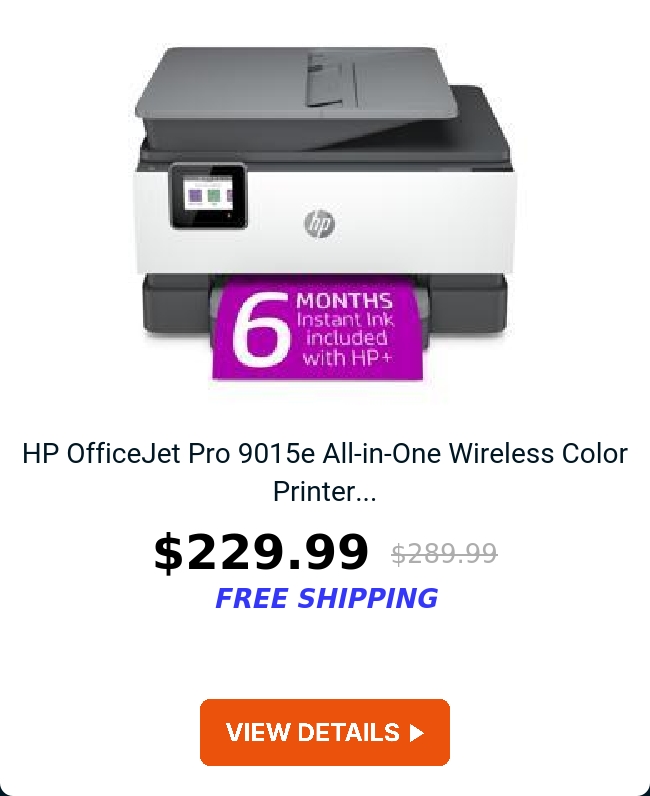 HP OfficeJet Pro 9015e All-in-One Wireless Color Printer...