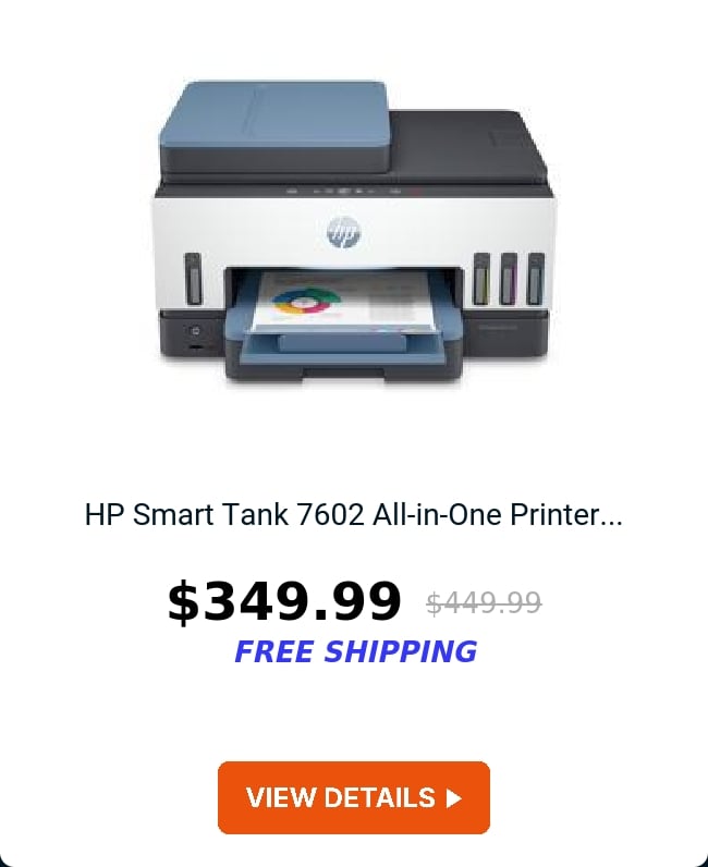 HP Smart Tank 7602 All-in-One Printer...