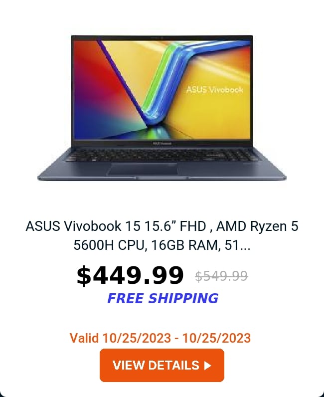 ASUS Vivobook 15  15.6