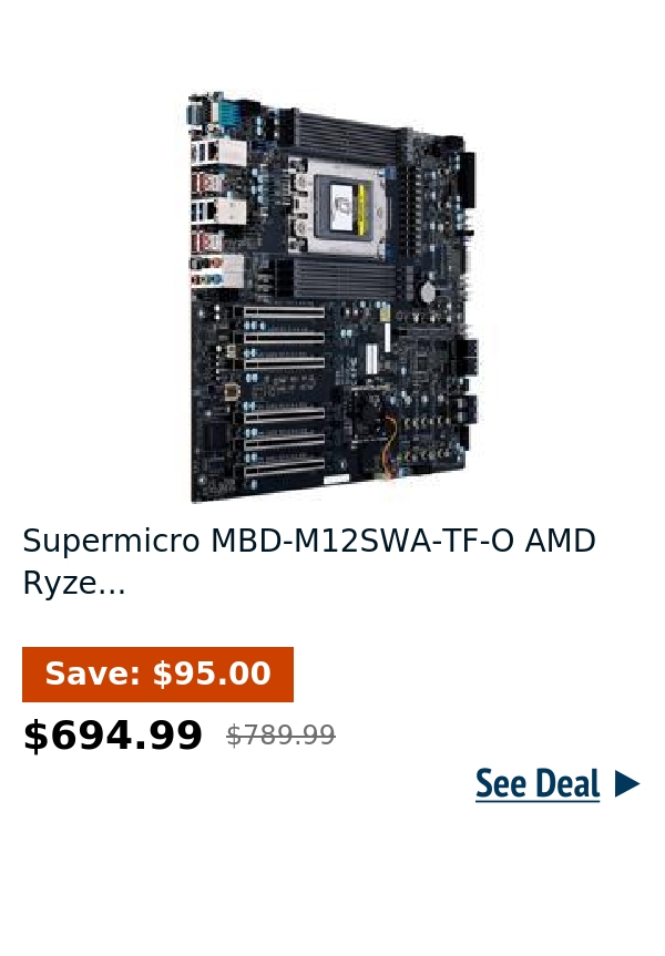 Supermicro MBD-M12SWA-TF-O AMD Ryze...