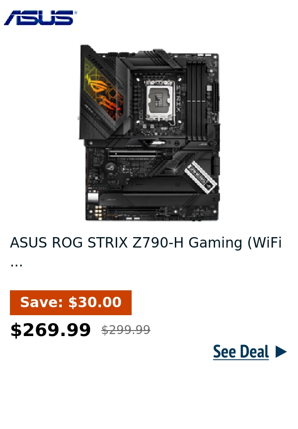 ASUS ROG STRIX Z790-H Gaming (WiFi ...