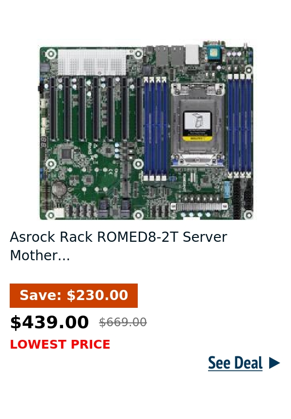 Asrock Rack ROMED8-2T Server Mother...