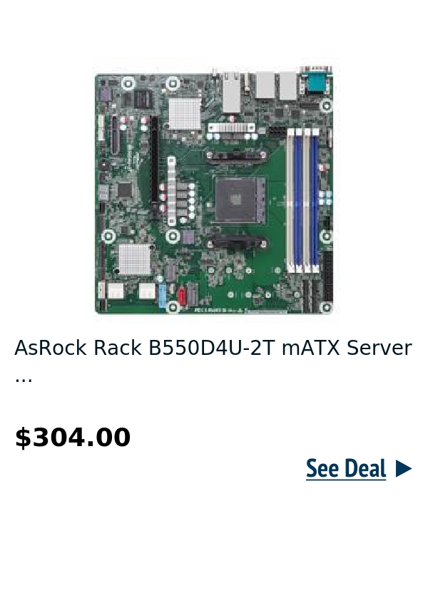 AsRock Rack B550D4U-2T mATX Server ...