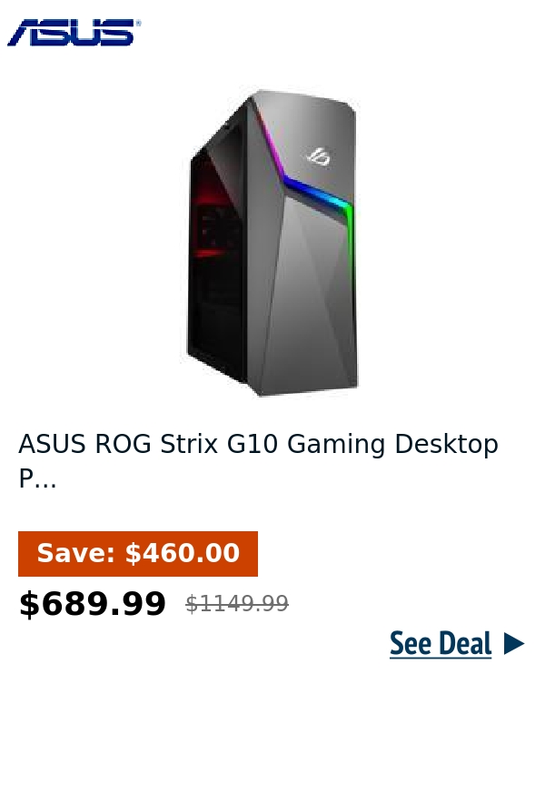 ASUS ROG Strix G10 Gaming Desktop P...