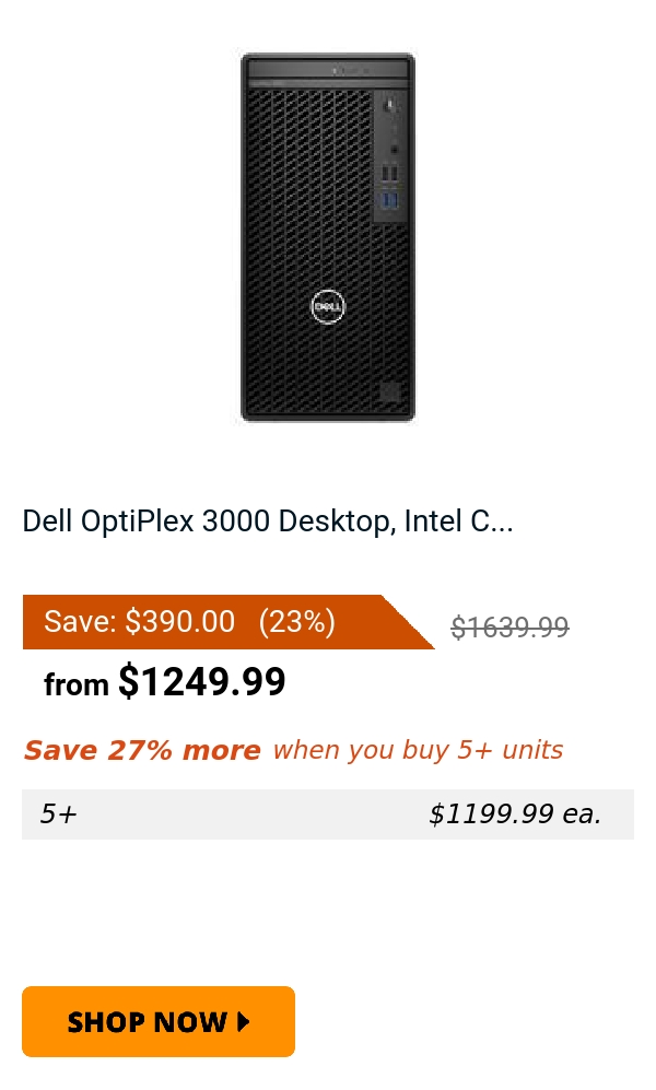 Dell OptiPlex 3000 Desktop, Intel C...