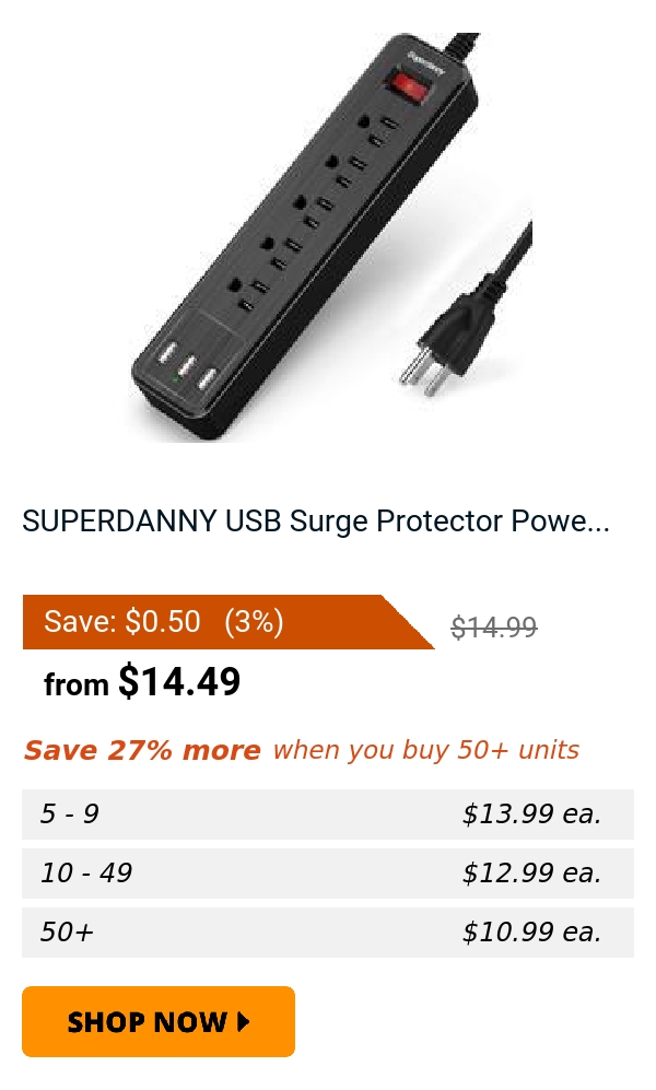 SUPERDANNY USB Surge Protector Powe...