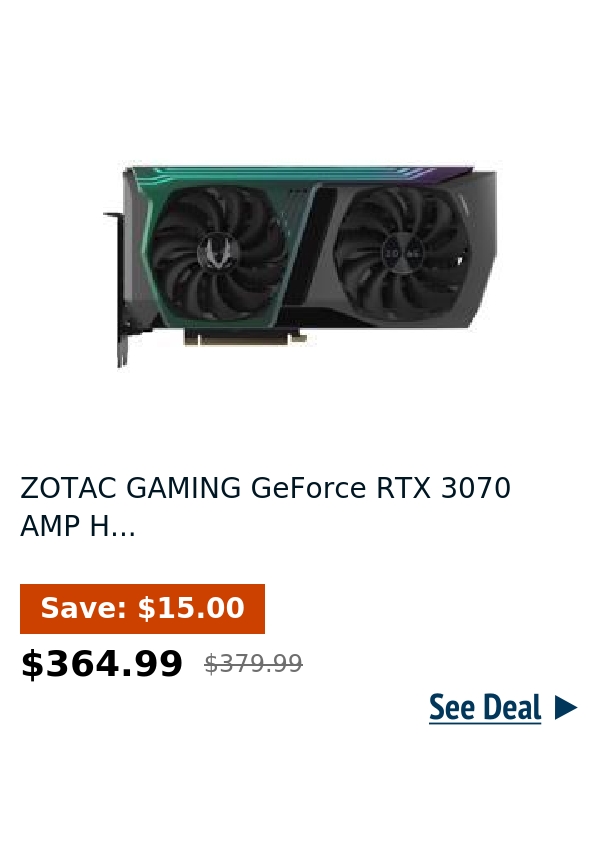 ZOTAC GAMING GeForce RTX 3070 AMP H...