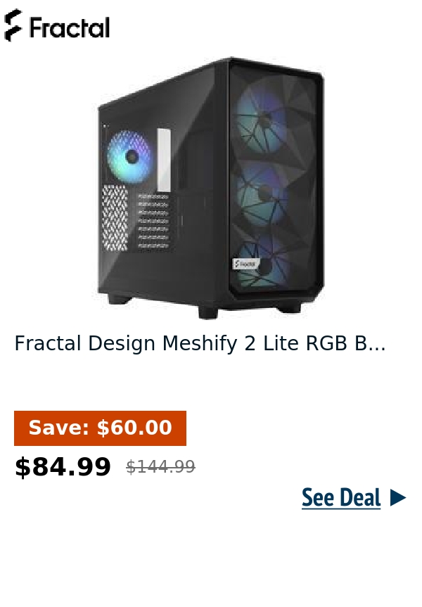 Fractal Design Meshify 2 Lite RGB B...